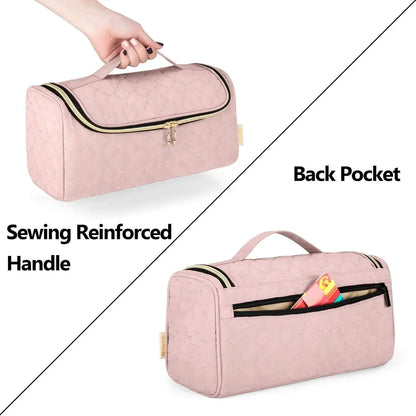 Portable Hanging Hair Dryer Case – Waterproof Non-Slip Storage Bag with Hideable Hook & Large Capacity for Hair Tools