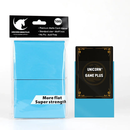 100PCS 66x91mm Matte Card Sleeves - Standard TCG Trading Card Protectors for Tarot & Board Games