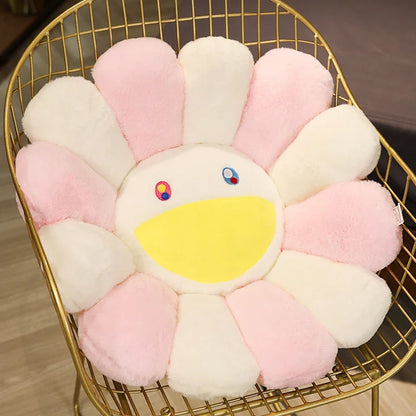 40/60cm Sunflower Plush Pillow — Soft Flower Cushion for Sofa, Bed & Room Decor, Kawaii Gift