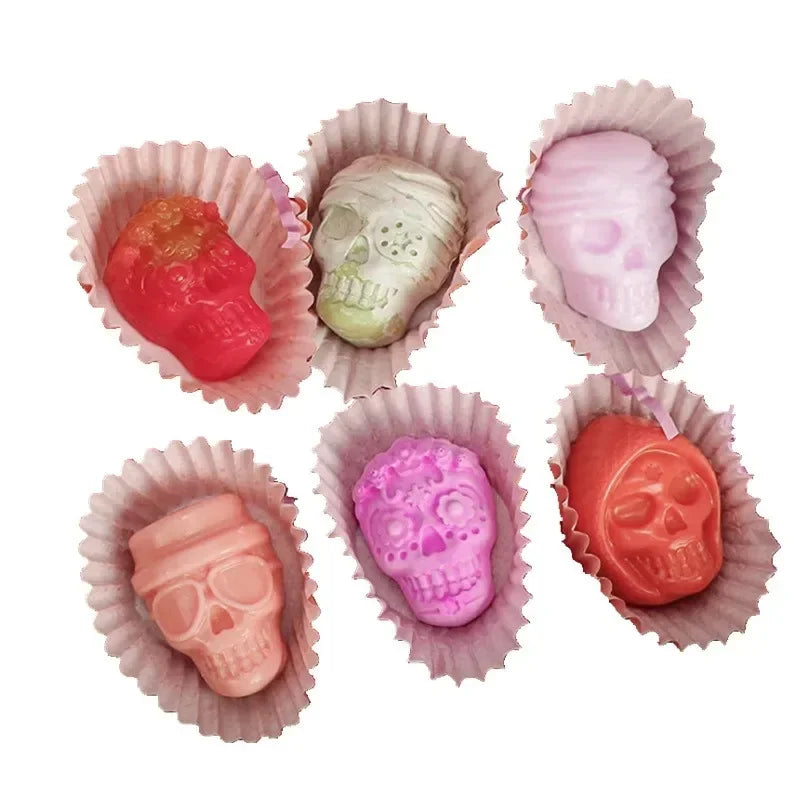 Skull Ice Cube Mold 10-Grid — Reusable Halloween Kitchen Mold for Ice, Chocolate, and Ice Cream Making