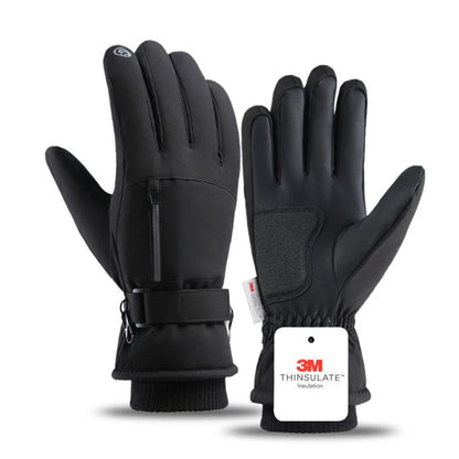 GOBYGO Winter Ski Gloves – Thick Waterproof Touchscreen Non-Slip Cold Weather Gloves with Extended Wrist for Men & Women