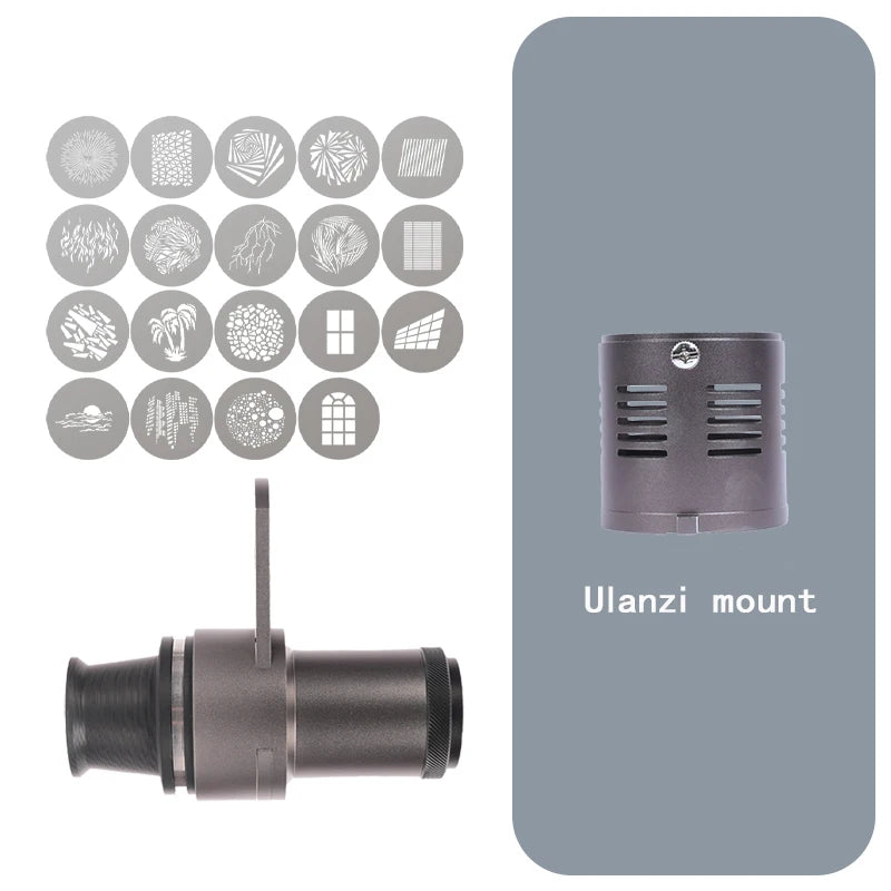 Mini Snoot Projection Attachment - Compatible with Zhiyun, Ulanzi & Godox Mounts