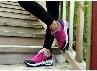 Women’s Sports Shoes – Platform Sneakers, Non-Slip Hiking & Running Shoes, Casual Low Top Footwear for Outdoor Activities