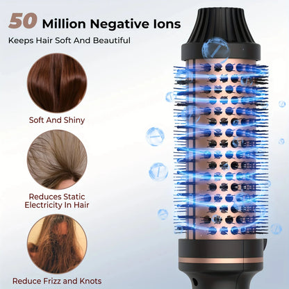 Electric Hair Curler & Straightener Hot Comb Brush – Professional Anti-Scald Thermal Styling Tool Valentine Gift Hair Tool