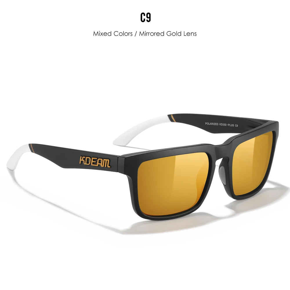 KDEAM Large Size Polarized Men’s Sunglasses – Photochromic Night Vision Oversized Fashion Shades for Men & Women, 154mm Width