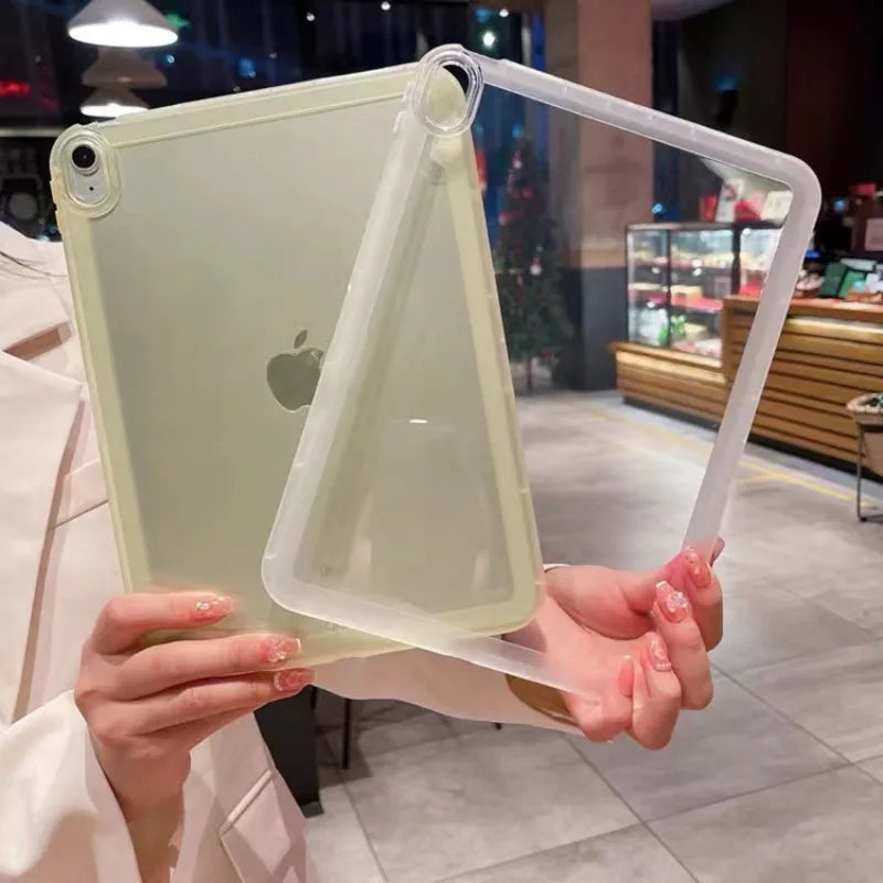 Soft TPU iPad Case - Protective Back Cover for iPad Pro, Air, Mini & 10th–11th Gen Models