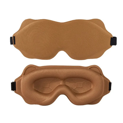 3D Sleep Mask for Eyes — Soft Travel Eye Shade, Light-Blocking Sleeping Aid, Breathable Night Eyepatch