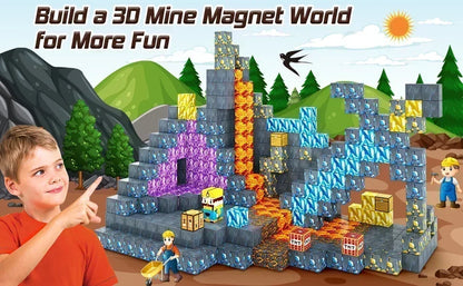 Magnetic Building Blocks Cube Set – STEM DIY Toy for Kids 3+, Boys & Girls, Sensory Model Gift