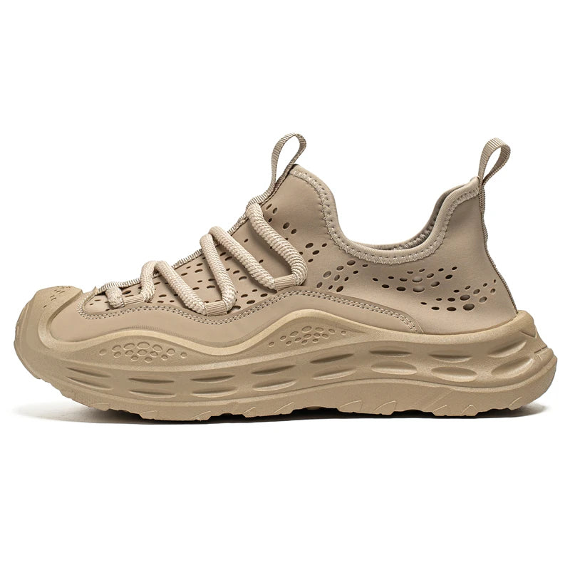 Men’s Casual Sport Sneakers - Breathable Thick Sole Shoes with Anti-Skid & Wear-Resistant Design