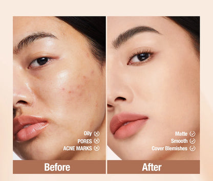 O.TWO.O Liquid Foundation Cream – 30ml High Coverage Makeup Base, SPF30 Waterproof Concealer Foundation for Face