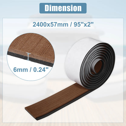 Uxcell EVA Foam Boat Flooring – Teak Foam Decking Marine Yacht Deck Mats (Multiple Sizes)