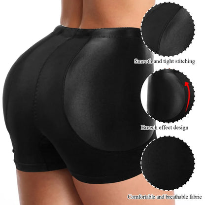 Women's Butt Lifter Panties - Shapewear Body Shaper with Hip Pads, Waist Trainer Control Underwear for Enhanced Curves