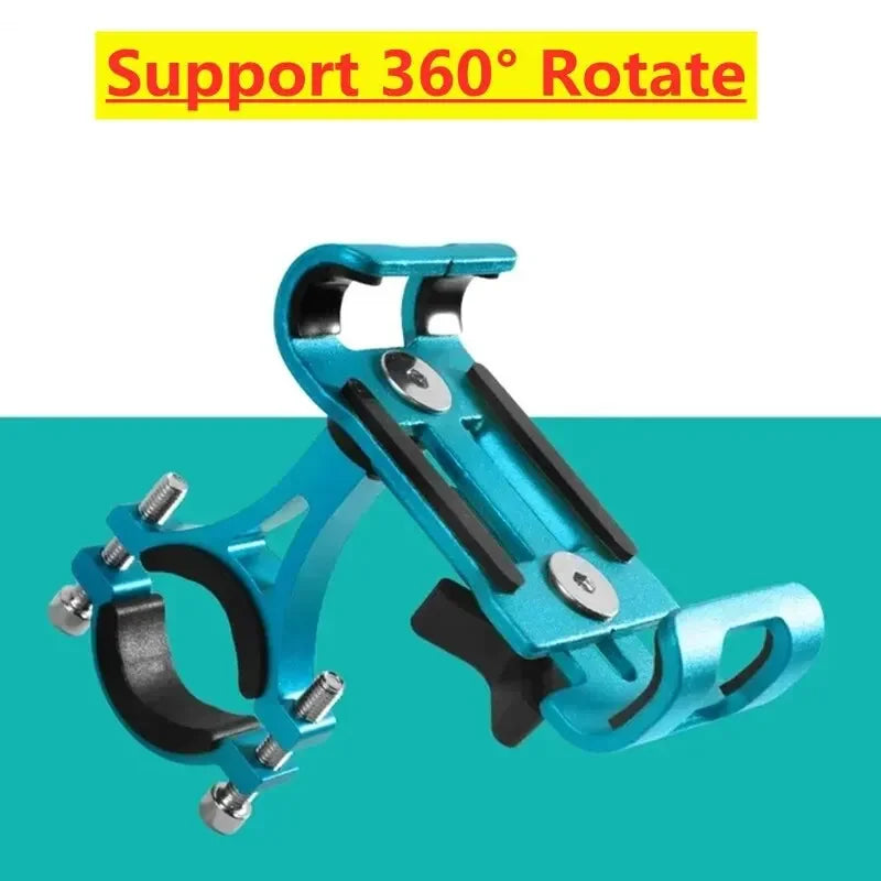 Metal Motorcycle & Bike Phone Holder – Aluminum Anti-Slip Bracket, Universal GPS Clip for All Smartphones