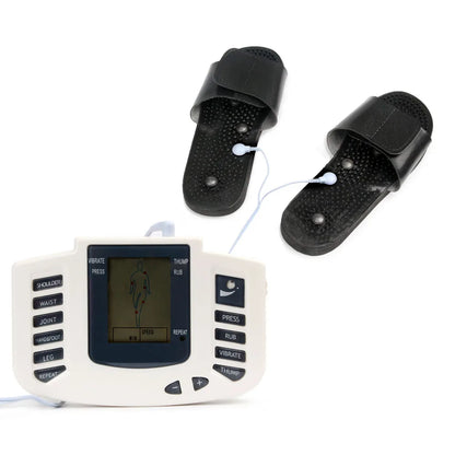 Full Body EMS Muscle Stimulator — Digital TENS Acupuncture Massager with 16 Pads and Meridian Therapy Set