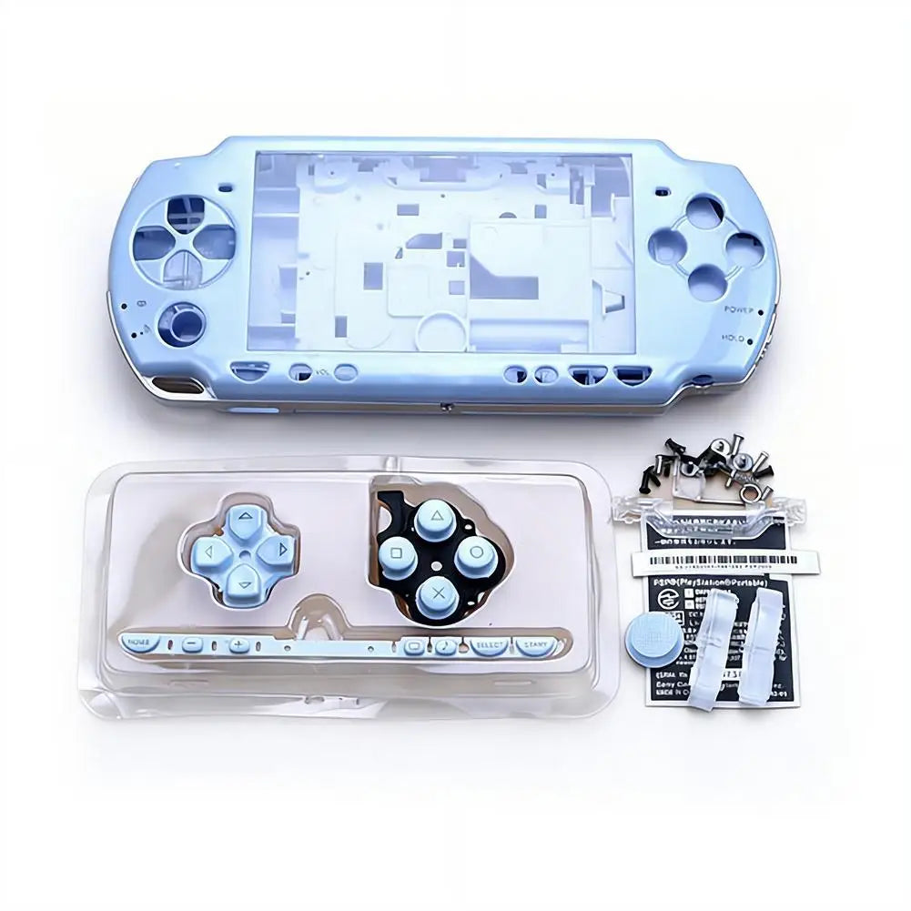 PSP 2000 Full Housing Shell Replacement Kit - Multi-Color Protective Console Casing with Complete Parts Set
