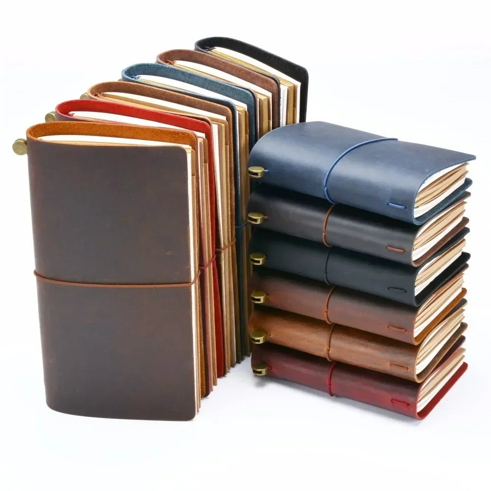 Moterm Genuine Leather Travel Notebook – Handmade Vintage Cowhide Diary, Journal, Sketchbook & Planner TN Cover