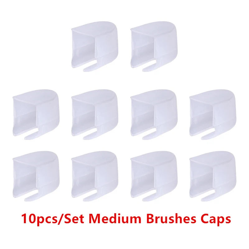 Soft Synthetic Blending Brush Set – Flat Ink Brushes with Caps for DIY Scrapbooking, Card Making & Craft Application Tools