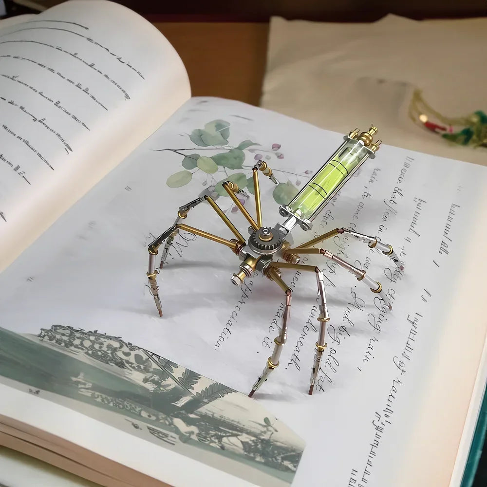 DIY 3D Mechanical Spider Metal Model Kit – Cyberpunk Insect Puzzle Assembly Creative Handmade Building Toy for Adults & Teens