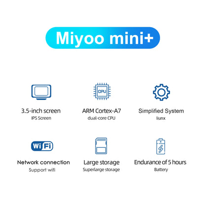 MIYOO Mini Plus V2 Portable Retro Handheld Game Console — IPS Screen Classic Linux Gaming System, Children’s Gift