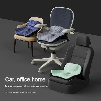 Coccyx Memory Foam Chair Pillow – Orthopedic Seat Pad for Office, Car & Tailbone Pain Relief, Hemorrhoid Treatment Cushion