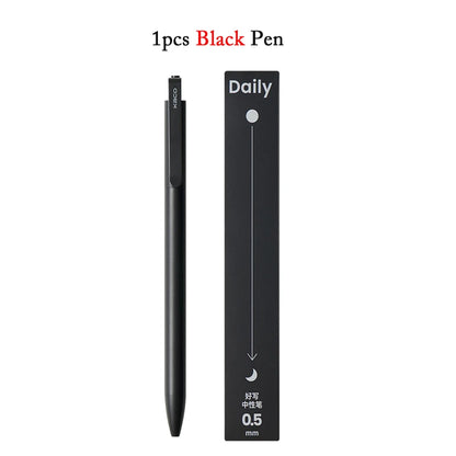 KACO Metal Clip Gel Pen - 0.5mm Black Ink Quick Dry Signature Pen with 800M Smooth Writing Capacity