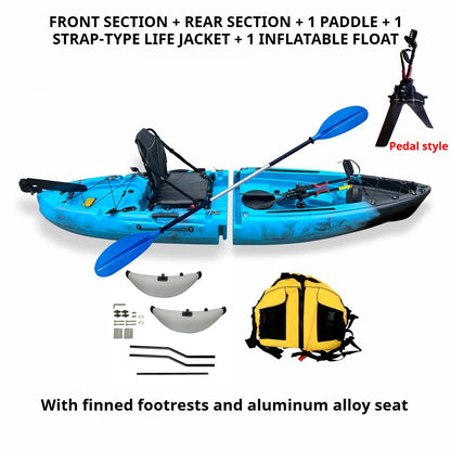 Modular Electric & Pedal-Driven Kayak – Portable Detachable Canoe, Lightweight Inflatable Folding Boat for Fishing & Adventure