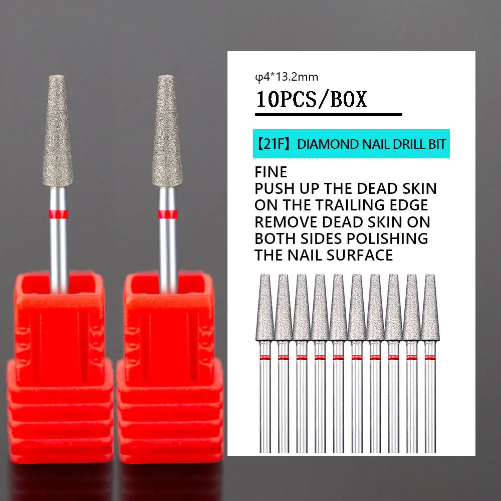 2023 NEW Tungsten Steel Nail Drill Bits - Milling Cutter for Gel Removal, Diamond Drill Bits for Dead Skin & Burrs