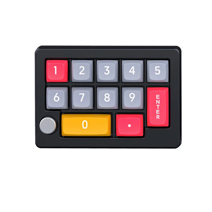 13-Key Programmable Mechanical Mini Keyboard – Hot-Swappable Switches with 7-Color RGB Lighting for Gaming
