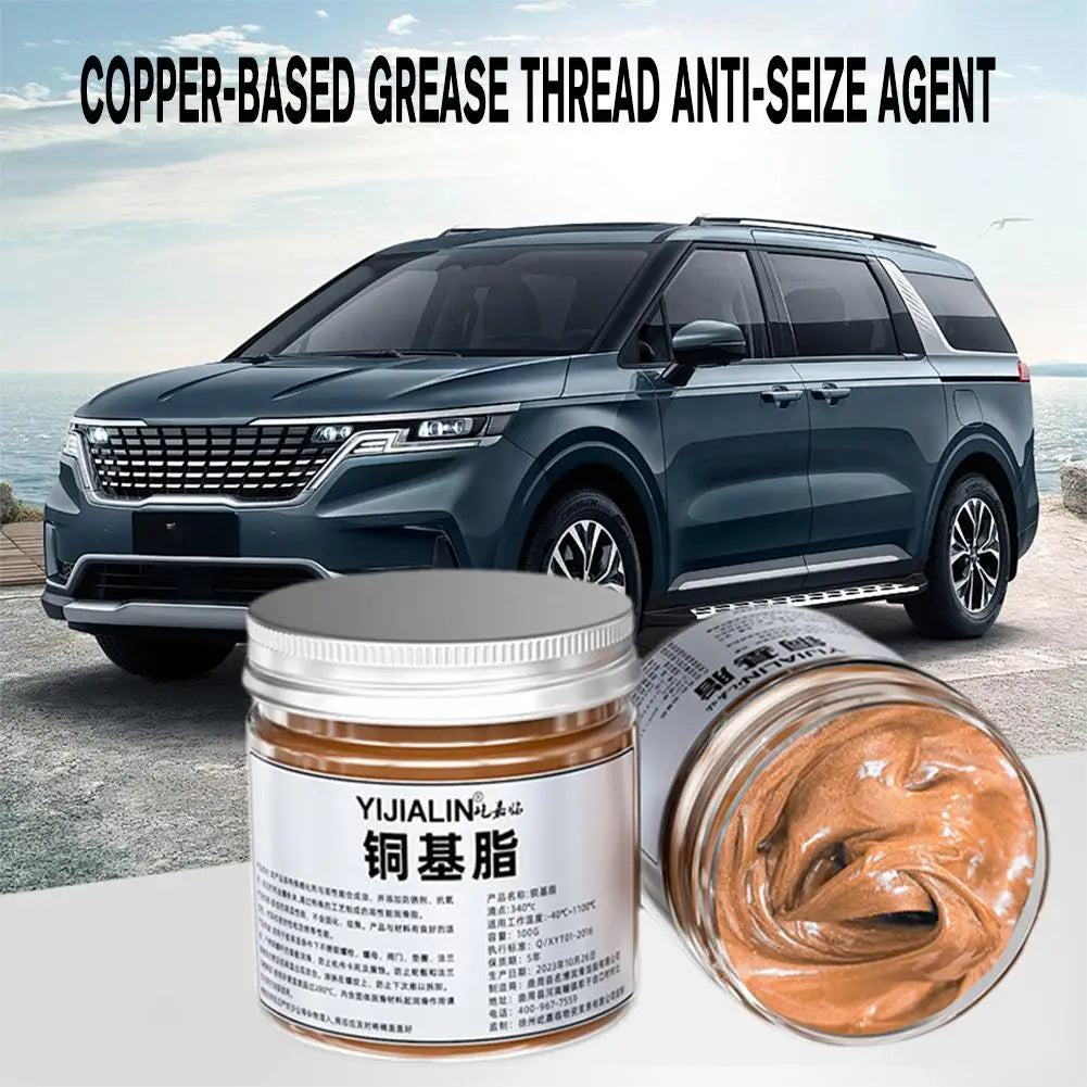 100g Copper Grease Anti-Seize - Automotive Maintenance Thread Grease & Brake Lubricant for Car Brake Systems
