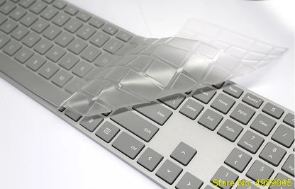 Microsoft Surface Studio Wireless Bluetooth Keyboard Cover - Transparent TPU Full-Size Keyboard Protector