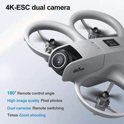 GT3 8K GPS Drone – Professional Foldable Quadcopter with 180° Dual HD Cameras, 5G WiFi, Obstacle Avoidance & Brushless Motors