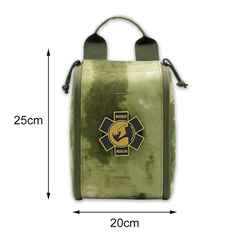 Rhino Rescue IFAK Empty Pouch - MOLLE Tactical Medical Gear Bag for Camping, Hiking & Outdoor Emergencies