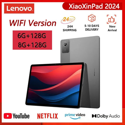 Lenovo Xiaoxin Pad 2024 Tablet – 6GB/8GB RAM, 128GB/256GB Storage, 11" Display, Snapdragon 685, 7040mAh Battery, Android WiFi Tab