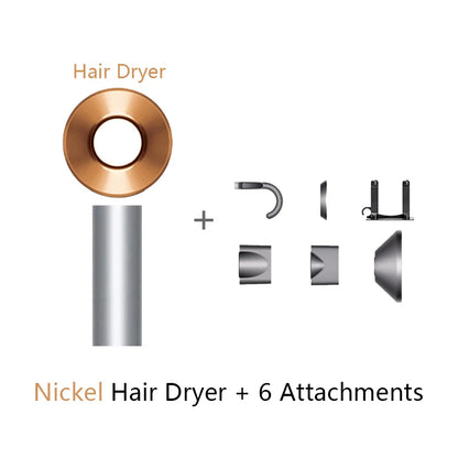 Professional 5-in-1 Ceramic Hairdryer with Diffuser & Nozzles – Powerful 100V Blow Dryer for Salon & Home