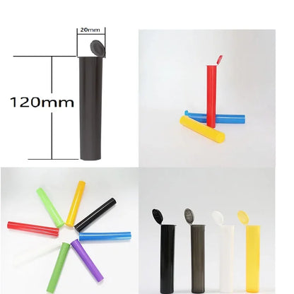 CRUSHER 10PCS King Size Cigarette Paper Tubes – Plastic Pill & Tablet Storage Container