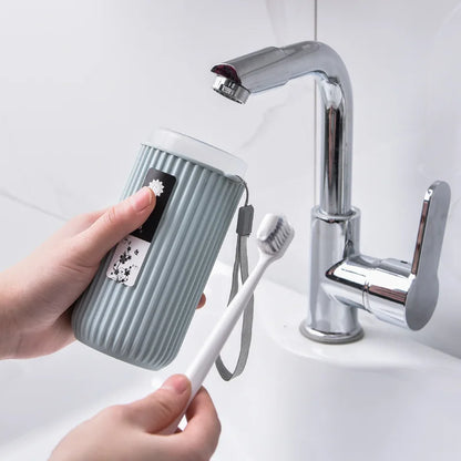 Portable Toothbrush and Toothpaste Holder Case - Travel, Camping, Outdoor, Hotel and Bathroom Use