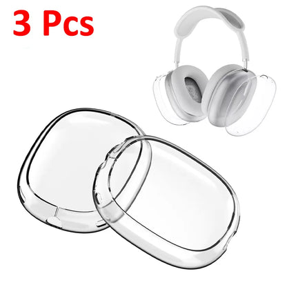 AirPods Max Transparent TPU Case - Soft Anti-Scratch Protective Headphone Cover