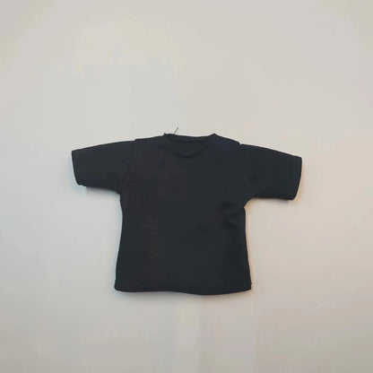 1/6 Scale Black T-Shirt for 12" (30cm) Action Figures — Male & Female DIY Model Accessories