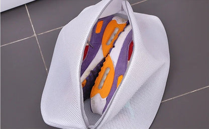 Reusable Zipper Laundry Bag for Washing Machine – Coarse Mesh Organizer for Lingerie, Shoes, Bras & Clothes