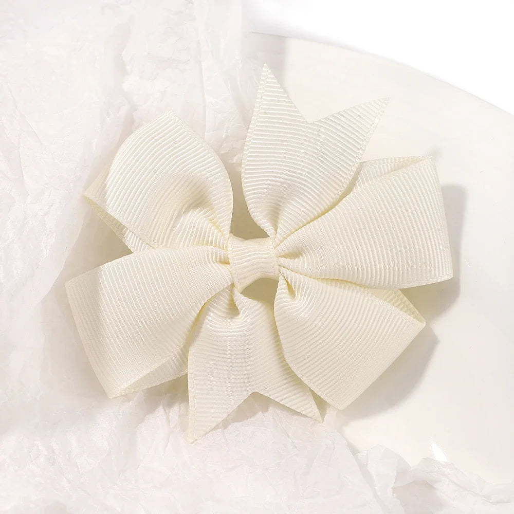 20/40PCS Sweet Candy Color Bow Hair Clip Set – Cute Ribbon Hairpins for Baby Girls & Kids Hair Accessories Gift