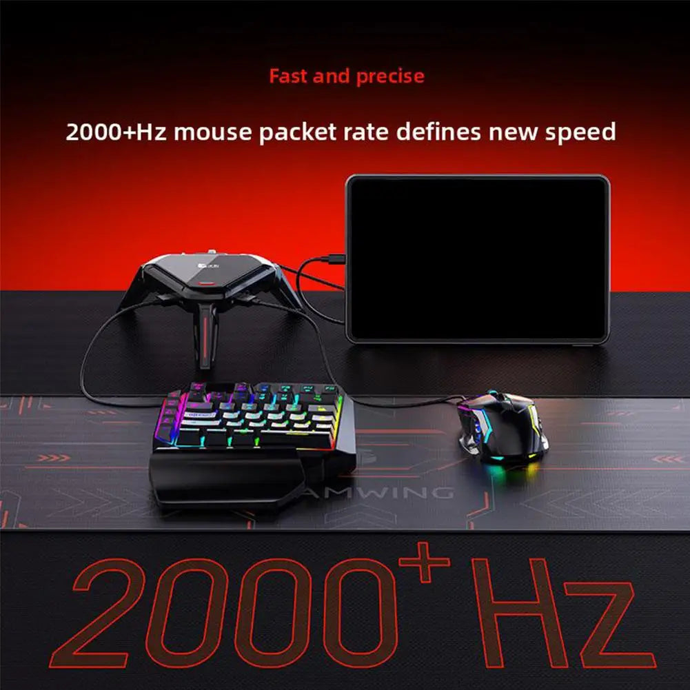 GAMWING Scorpion 2Pro Keyboard & Mouse Converter – 100Mbps Network Port for Reduced Signal Delay, Compatible with Android 10+ PUBG