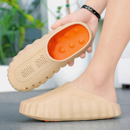 Men’s & Women’s EVA Toe Massage Slippers - Lightweight Casual Beach Shoes for Outdoor Summer Comfort