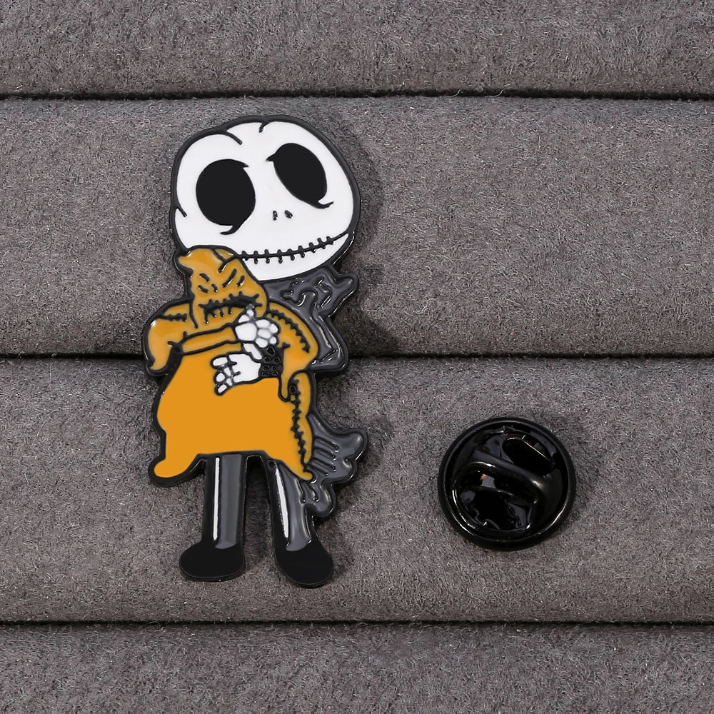 Nightmare Before Christmas Enamel Pin - Metal Lapel Badge for Backpacks, Jeans & Clothing Accessories