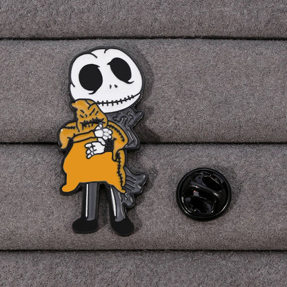 Nightmare Before Christmas Enamel Pin - Metal Lapel Badge for Backpacks, Jeans & Clothing Accessories