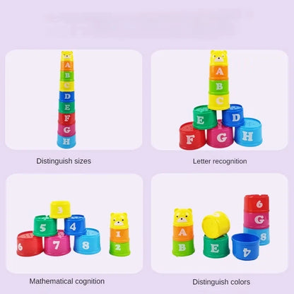 Kids Brain Response Fold Cup Game - Hand Speed Competition & Early Learning Puzzle Toy