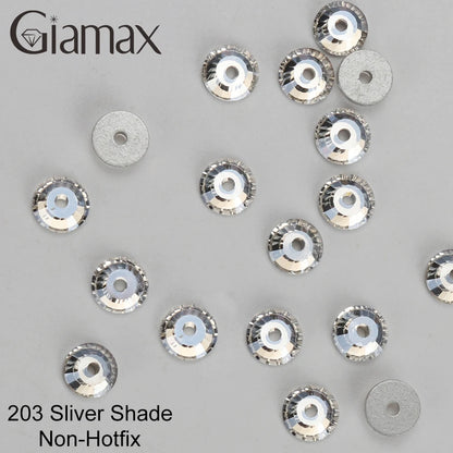 Giamax Purple Velvet Topaz Crystal Rhinestones - Flatback AB Sewing Stones for Garments, Clothes & Bags