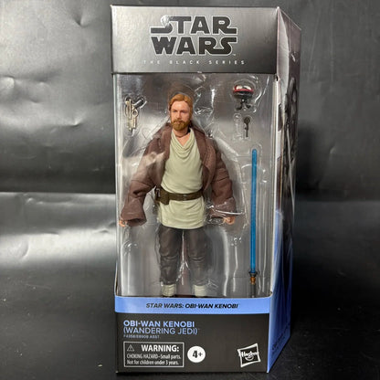Star Wars Action Figures - Hasbro Black Series Obi-Wan, Darth Vader, Cal Kestis, Boba Fett, Luke & Mandalorian Collectible Toys