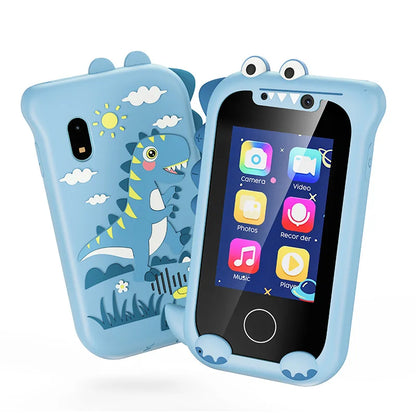 Kids Toy Phone with Dual Camera & MP3 - Touchscreen Learning Toy for 3-12 Year Olds, Birthday Gift Idea