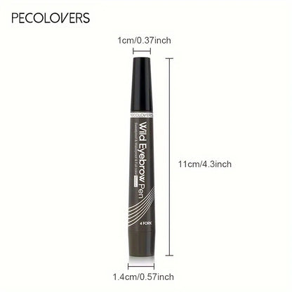 6-Color Waterproof Eyebrow Pen – 4-Split Tip Liquid Eyebrow Tattoo Pencil for Natural Long-Lasting Makeup & Definition