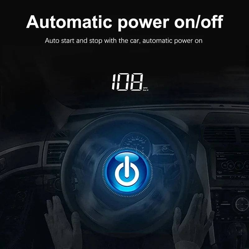 Xiaomi Car HUD Speedometer – Digital GPS Compass Head-Up Display Windshield Projector Multifunctional Accessory
